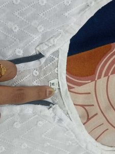 Elegant White kurti coat