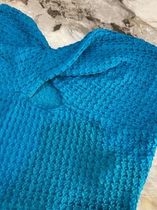 Blue Texture Tube Top XS-S