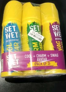 Set Wet Deodorant Pack Of 3