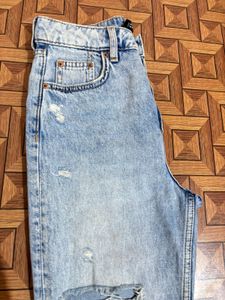 Distressed Light Wash Jeans