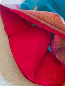 Bengali Taant Cotton Zari Border Saree