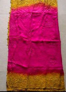 stone n karachi work kurta with heavy dupa
