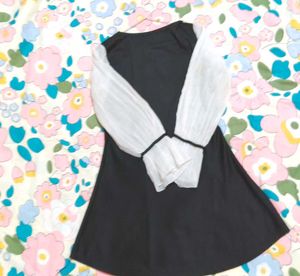 Midnight Muse Puff Sleeve Dress ✨