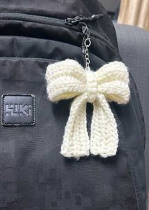 Crochet Bow Keychain