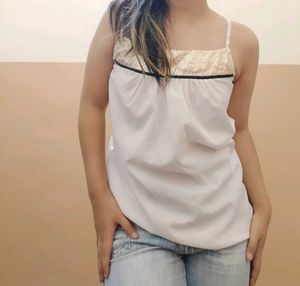 White Spaghetti Strap Top