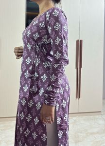 Stylish Purple Printed Kurta