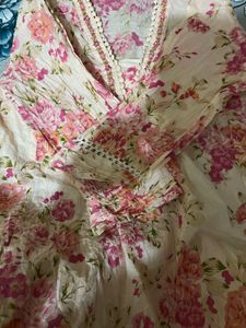 Floral Print dupatta set