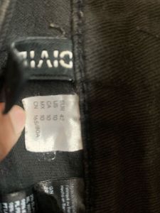 Black Flared Denim Fade Size-42