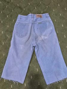 Denim Cropped Pants