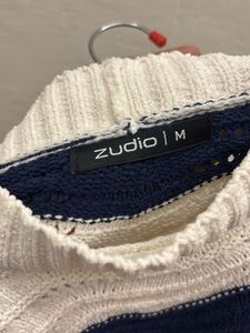 Striped Wave Pattern Sweater