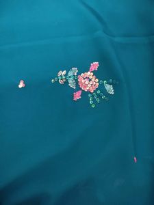 Blue Pink Jamli Saree