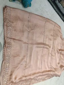 Peach Colour Saree