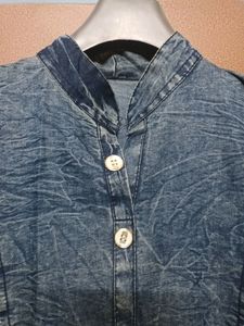 Denim frock style middy