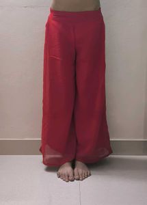 Women Red Pallazo