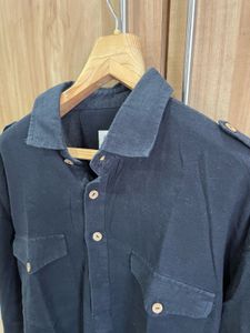 Men&#39;s Black Denim Kurta- Size M