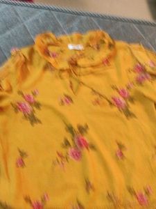 Floral Yellow Top