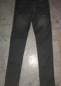 Gray Wash Denim Jeans