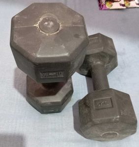 New 5+5 , 10kg Fixed Gym Dumbbells