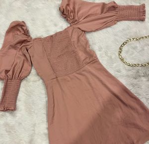 Elegant Puff Sleeve Dress