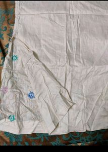 Full Embroidrery Skirt With Side  (Tag Attached)