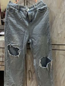 Ripped Light Wash Jeans