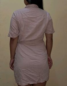 Pink Shirt Dress