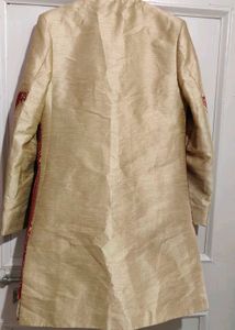 Rust + Khaki Sherwani