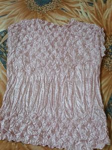 Crinkled Pink Top