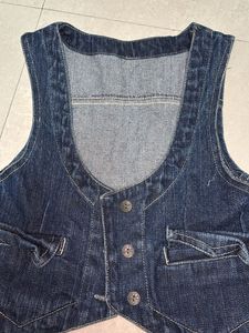 Blue Denim Vest