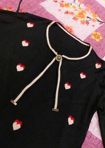 Heart Pattern Sweater