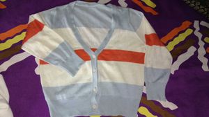 Striped Cardigan Sweater