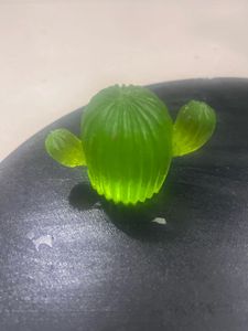 Green Resin Cactus Figurine