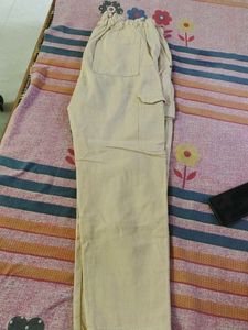 Beige Casual Pants