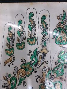 Combo Of 2 Sticker Glitter Mehndi ✨