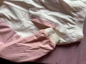 Pink &amp; White Hooded Jacket