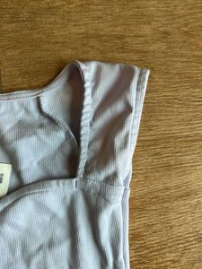 Zara Lilac Crop Top