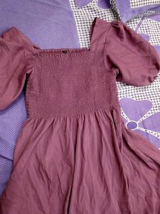 Purple Off-Shoulder Dress