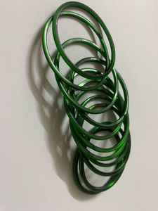 Green Glass Bangles