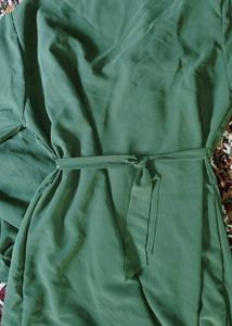 Elegant Olive Green Ethnic Abaya