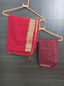 Elegant Red Saree