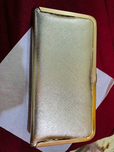 Elegant Gold Clutch for party wear new wdt tag