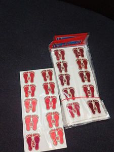 Lakshmi Feet Stickers Pack Of 10