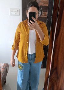 Mustard Clur Shirt For Women