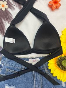 Black Halter Top