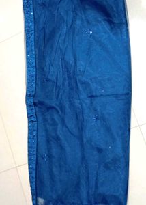 Blue Net Lehenga