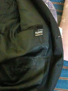 Black Colour Formal Linen Blend Suit Raymond