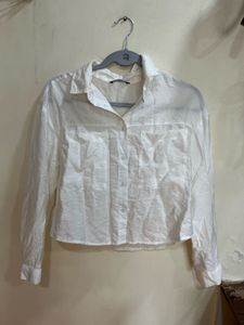 Office siren White Crop Top