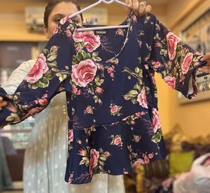 Floral Peplum Top