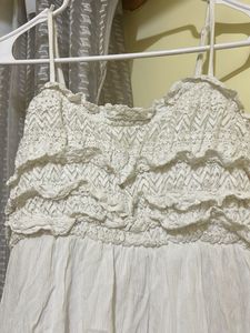 White Ruffle Sundress