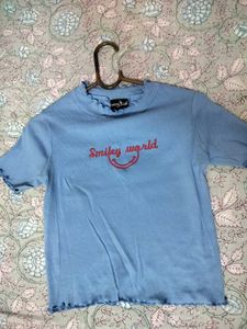 Smiley World Ruffle Tee